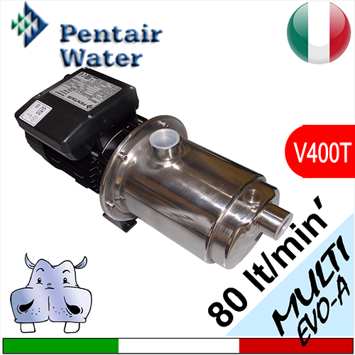 Elettropompa multistadio silenziosa Pentair Multievo-A 3-50T 3-60T(Fuzionamento autoadescante) alimentazione trifase