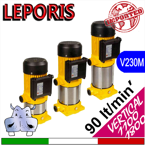 Leporis - Elettropompa multistadio verticale VERTICAL 1100:1800 alimentazione monofase modello autoadescante