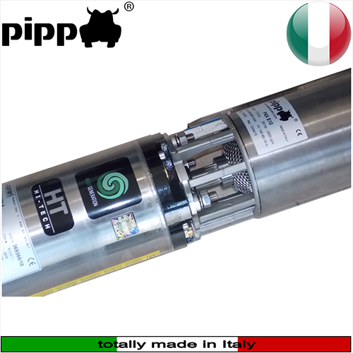 Pippo water pumps - Elettropompe sommerse P6.X.E per pozzi, motorizzazione MX X-POWER, modelli trifase 400Vac 3