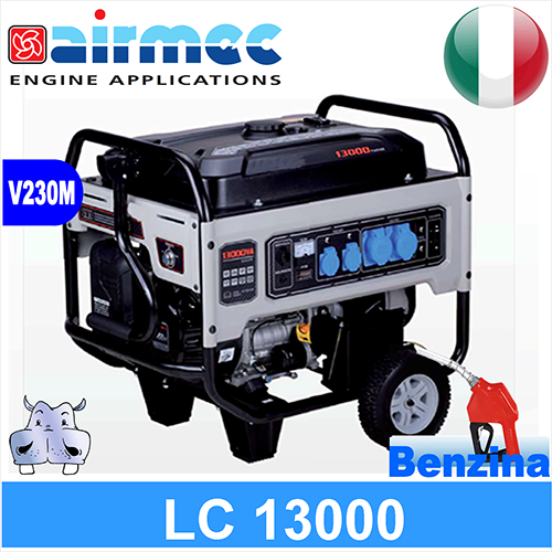 Generatore Gruppo Elettrogeno a benzina Airmec LC13000 9.5KW 9500W con avviamento elettrico