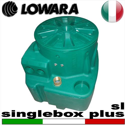 Lowara - Stazione di sollevamento SINGLEBOX PLUS - SL per acque nere completa di kit slitta - predisposta per una pompa sommersa