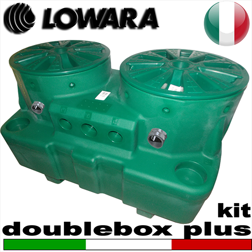 Lowara - Stazione di sollevamento DOUBLEBOX PLUS - KIT per acque nere completa di kit raccordi - predisposta per due pompe sommerse