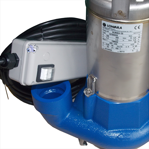 LOWARA Elettropompe Sommerse per fognature DLM80CG - DLM90CG, girante monocanale, versioni complete di galleggiante elettrico premontato 2