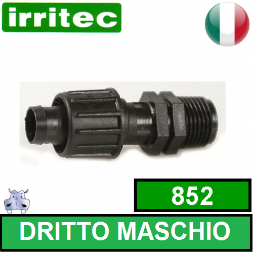 Raccordo Dritto Maschio Irritec Art.852