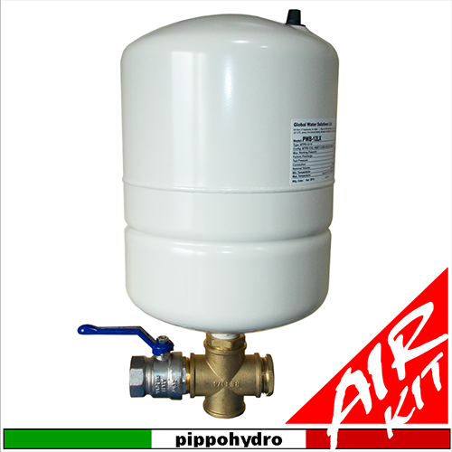 Pippohydro - kit Air completo di polmone di compensazione per gruppi pompa con inverter, presscontrol o pressostato
