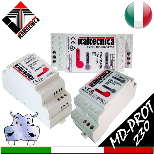MD-PROT230- MODULO PROTEZIONE DA SBALZI DI TENSIONE 230VAC