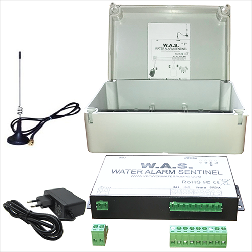 WAS Allarme GSM in bassa tensione completo di batteria tampone 3