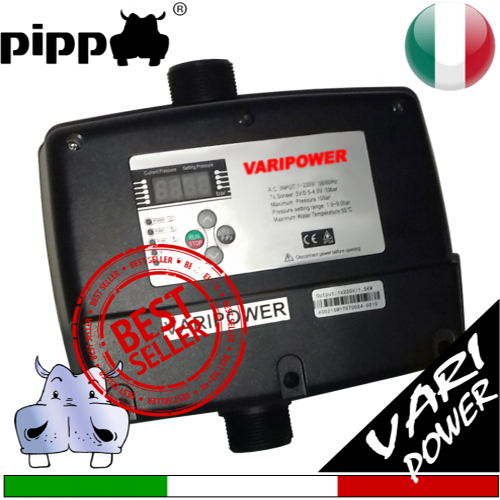 Inverter system Pippohydro Varipower - sistema monofase.monofase per elettropompe pompe sommerse - Alimentazione monofase 230Vac uscita monofase1x230 a frequenza variabile e monofase1x230 a frequenza fissa 4