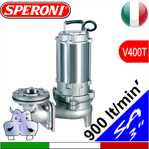SPERONI Elettropompe sommerse realizzate in acciaio inox 316 - per fognatura SA 316 Trifase
