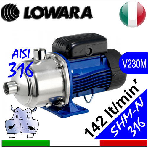 Elettropompa multistadio silenziosa idraulica integrale inox aisi 316 Lowara 5HM-N(M)