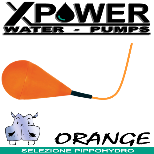 Galleggiante a pera elettrico multicontact per fognature e acque chiare sewage orange 2
