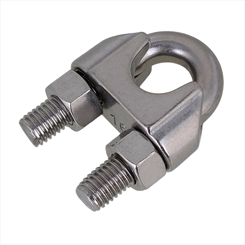 Morsetto in acciaio inox aisi 316 per funi, corda 2