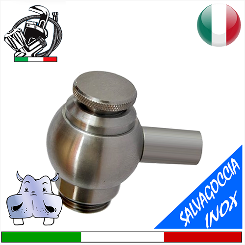 Rubinetto inox a vite salvagoccia per liquidi alimentari vino miele latte olio 