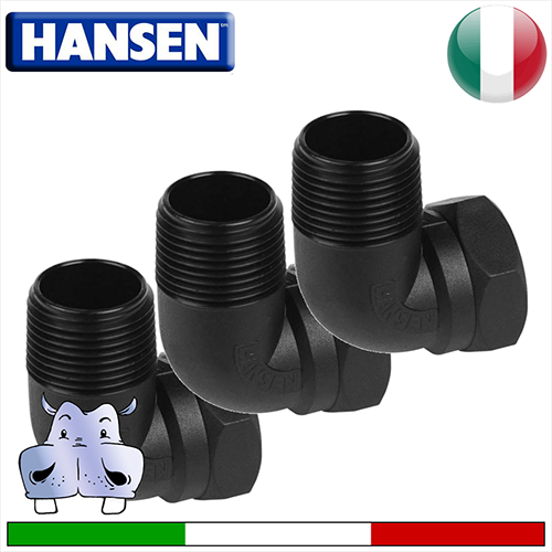 Gomito maschio femmina  hansen in nylon rinforzato