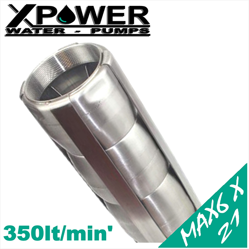 X-POWER - Parte idraulica sommersa integrale acciaio inox MAX 6X serie 21