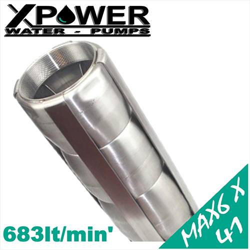 X-POWER - Parte idraulica sommersa integrale acciaio inox MAX 6X serie 42