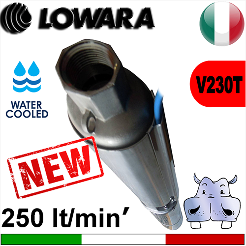 Lowara Elettropompe Sommerse complete 12GS - L4C watercooled alimentazione elettrica trifase 230Vac