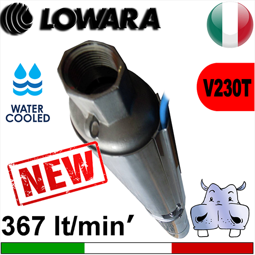 Lowara Elettropompe Sommerse complete 16GS - L4C watercooled alimentazione elettrica trifase 230Vac