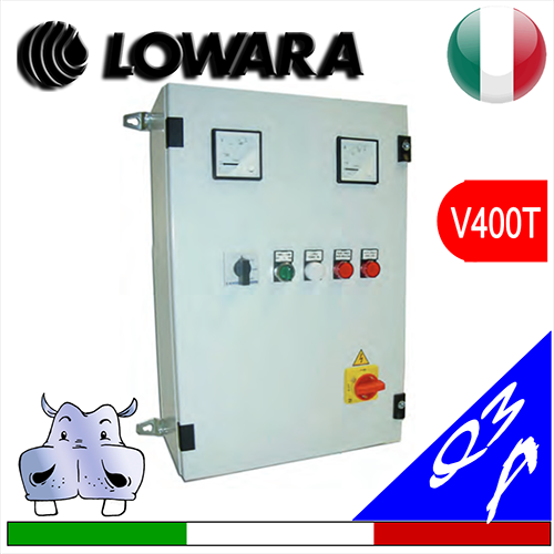 Quadro elettrico Lowara avviamento con autotrasformatore per elettropompa Q3A V400T trifase