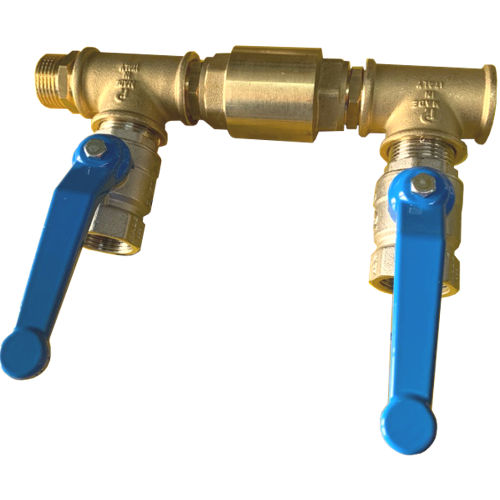Pippohydro - kit gruppo by-pass acqua diretta e pompa di pressurizzazione idrica da installare sulla tubazione di entrata acqua 2