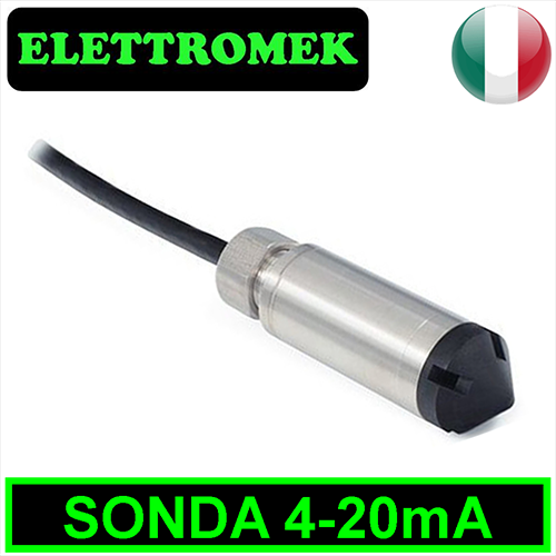 Sonda di livello piezoresistiva per acque chiare e acque reflue
