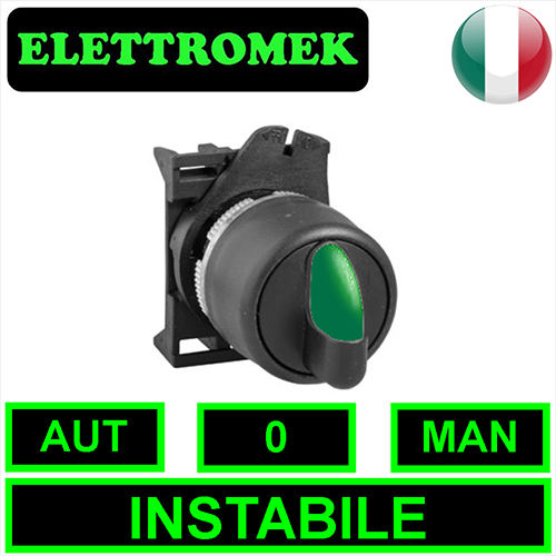 Selettore automatico - spento - manuale da stabile a instabile