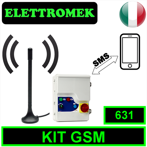Kit allarme gsm con batteria tampone per art.631