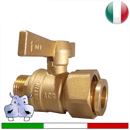 Valvola a sfera avant-contatore per contatore acqua