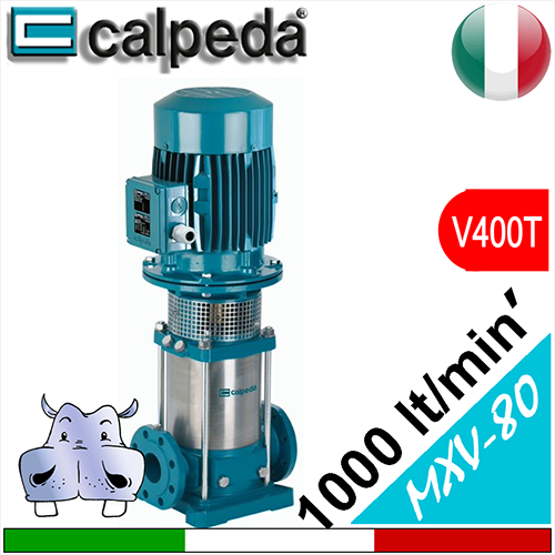 Calpeda Elettropompe multistadio verticali MXV 80-48 Alimentazione elettrica trifase 400Vac
