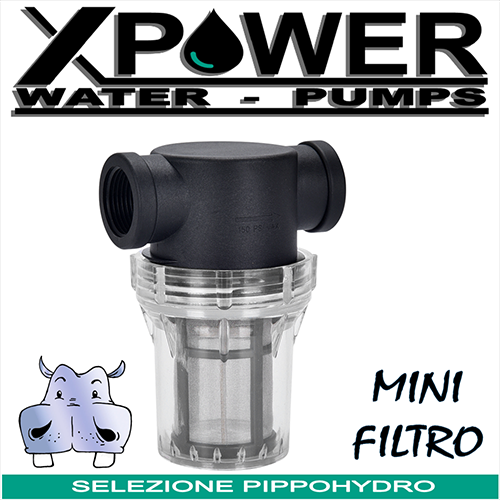 MINI 3 - Filtro per acqua completo di cartuccia inox 2