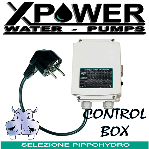 Quadro avviatore per elettropompa DIRECT MOTOR V230M ADM600 monofase completo di condensatore 3