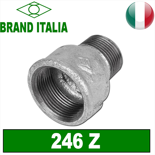 Manicotto ridotto FM zincato