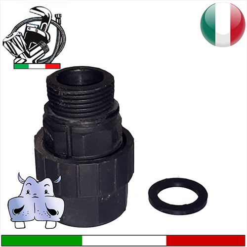 Raccordo bocchettone con girello