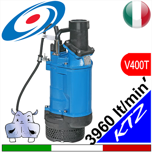 Tsurumi elettropompa sommersa per drenaggio KTZ DN150 trifase