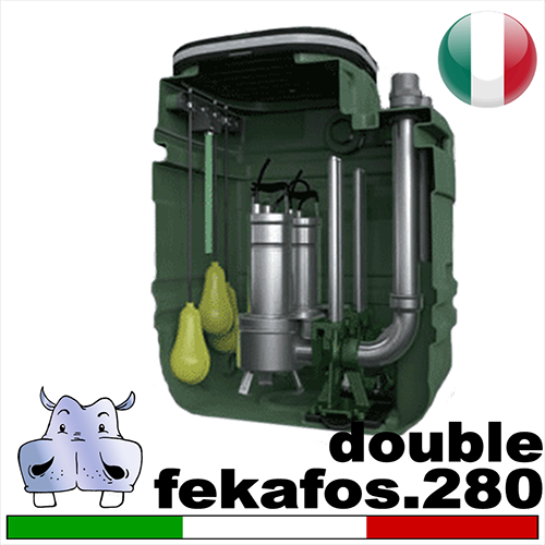 Dab - Stazioni di sollevamento Fekafos 280 double predisposta per due elettropompe sommerse 4
