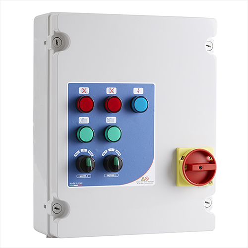 Quadro avviatore e protezione per due elettropompe trifase V400 T EVO 2 MULTI 2