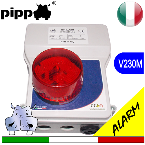 Allarme acustico-luminoso - sirena e lampeggiante V230 monofase - tacitabile
