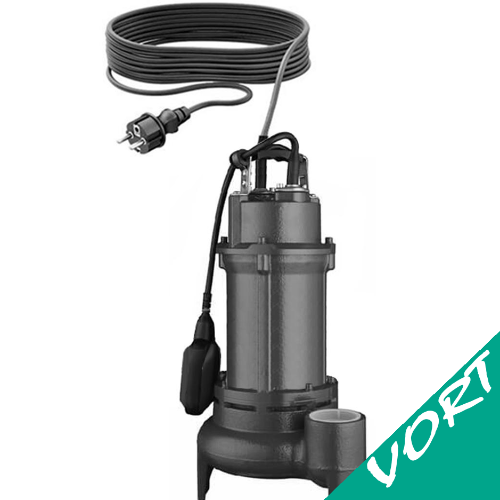 Pompa Sommersa per fognature VORT100 1HP mandata 2