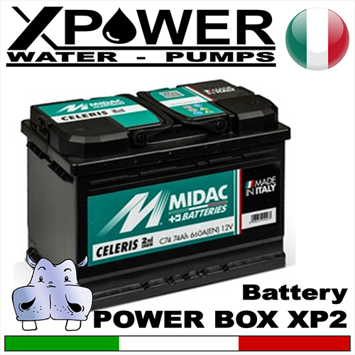 XPOWER - Soccorritori antiallagamento POWER BOX XP2 - Batteria di ricambio