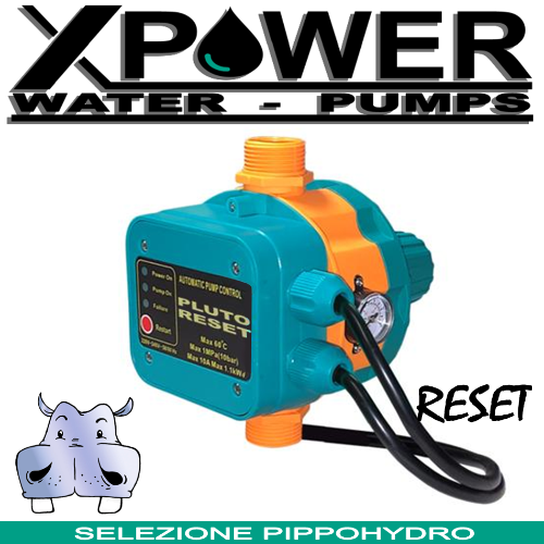 Regolatore di pressione Presscontrol ripartenza regolabile con autoreset - applicabile a pompe max 1,5Hp