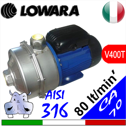 Lowara elettropompe bigiranti inox serie N CA70.33 316 CA70.34 316 CA70.45 316