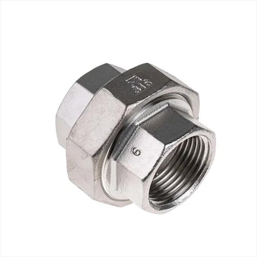 Raccordo bocchettone dritto FF 3 pz in acciaio inox aisi 316 2