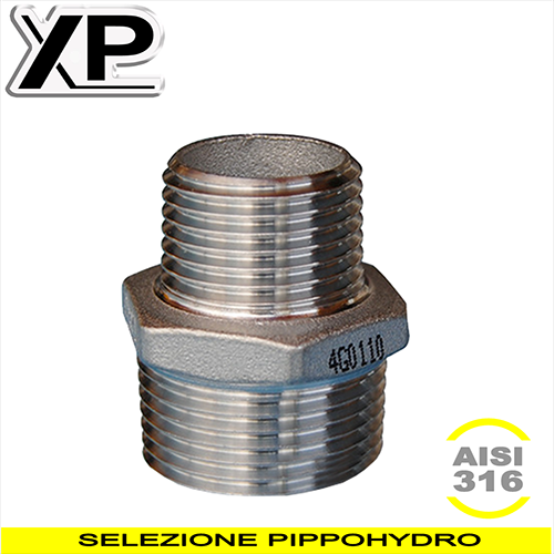 Doppiavite ridotta in acciaio inox