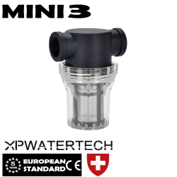 MINI 3 - Filtro per acqua completo di cartuccia inox