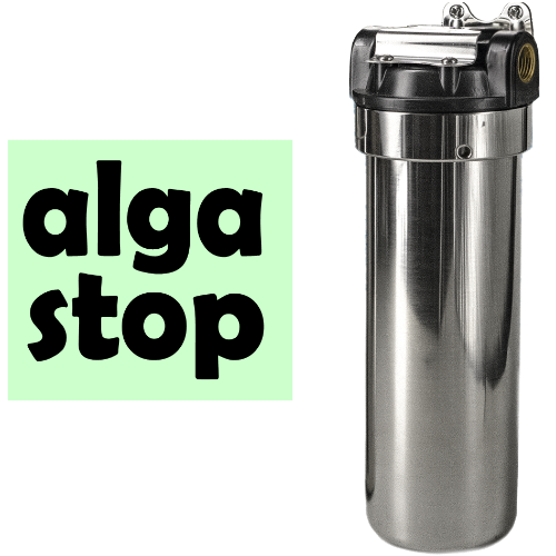 Midi 10 Inox contenitore a 3 pezzi completo di staffa per montaggio a parete e chiave per cartuccie filtro per acqua 3