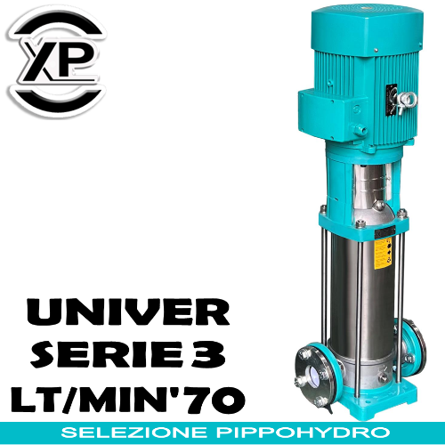 Elettropompe Multistadio Verticali Silenziose XPWATERTECH UNIVER SERIE 3