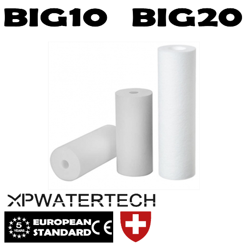 Cartucce di ricambio meltblown per contenitori filtro acqua serie BIG10 e BIG20