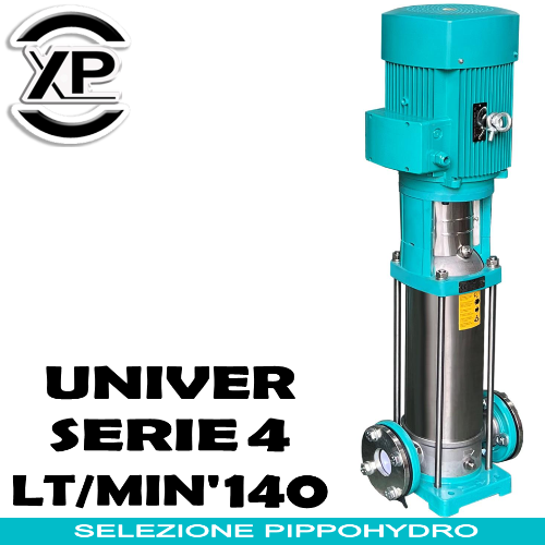Gruppo di pressurizzazione gemellare a 3 elettropompe ad asse verticale Elettropompe Multistadio Verticali XPWATERTECH 3D UNIVER SERIE 4 2