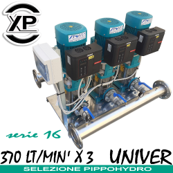 Gruppo di pressurizzazione gemellare a 3 elettropompe ad asse verticale Elettropompe Multistadio Verticali XPWATERTECH 3D UNIVER SERIE 16