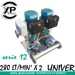 Gruppo di pressurizzazione gemellare a 2 elettropompe ad asse verticale Elettropompe Multistadio Verticali XPWATERTECH 2D UNIVER SERIE 12